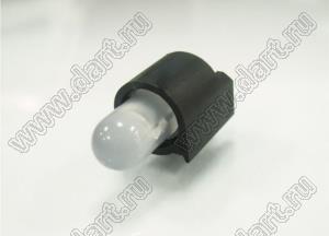 LED-501 держатель 5мм светодиода на плату угловой; C=6,1мм; нейлон-66 (UL); черный