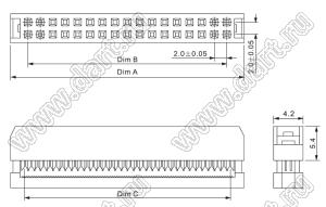 Разъем idc2 10f